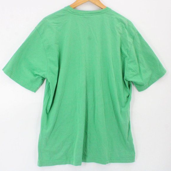 Vintage Brooks Brothers TShirt Mens Green Solid Short Sleeve Logo Embroidered XL - Picture 6 of 8
